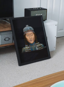 Glassed Asian or Native American